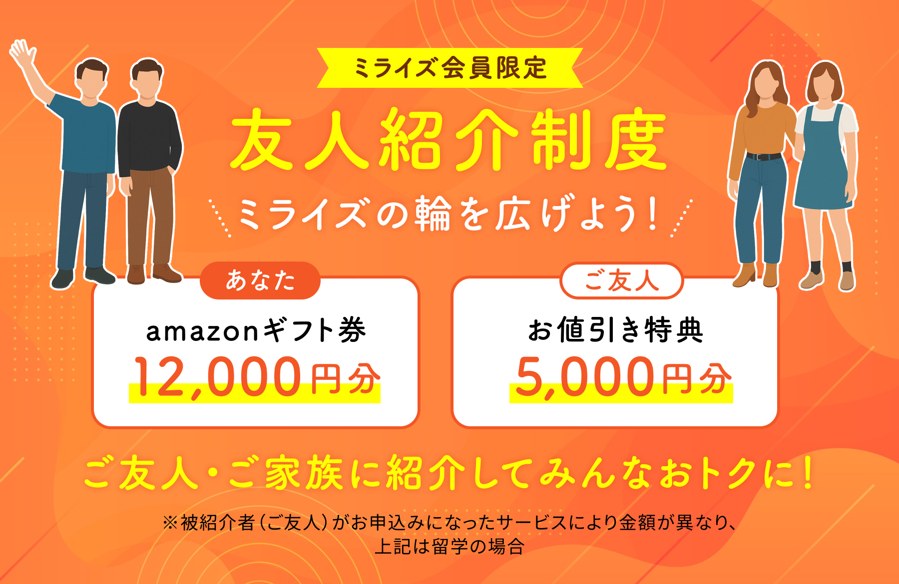 【NEWS】ミライズの新しい友人紹介制度のご案内サムネイル画像
